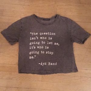 Brandy Melville Ayn Rand T-shirt - one size